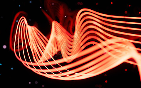 摘要光线曲线背景 3D投影波纹激光辉光魔法旋转坡度海浪波浪线条火花图片