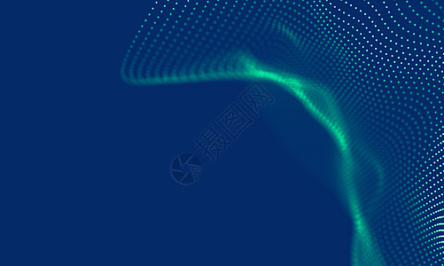 抽象的蓝色几何背景 连接结构 科学背景 未来技术 HUD 元素 连接点和线 大数据可视化和商业线条圆圈网络宇宙三角形黑色边缘墙纸图片