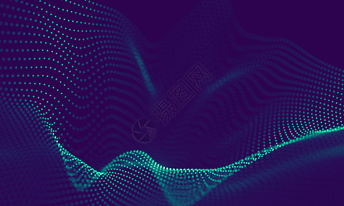 紫色背景上的抽象蓝色几何粒子 连接结构 科学蓝色背景 未来技术 HUD 元素 连接点和线 大数据与商业三角形线条圆圈宇宙边缘黑色图片