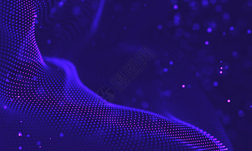 紫外星系背景 空间背景图宇宙与星云  2018 紫色技术背景 人工智能概念紫外线俱乐部黑光灯泡多边形蓝色网格网络派对荧光图片