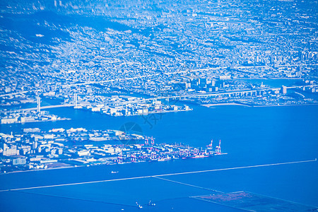 从飞机上看到神户市图片