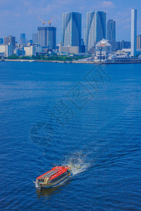 船舶和东京城市景象图车辆高层建筑群摩天大楼建筑景观客船机构建筑群海洋街景图片