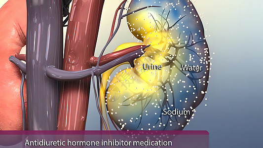 抗肾二尿性激素抑制剂药物心血管医学毛细管插图生物学计算机组织医疗激素流量图片