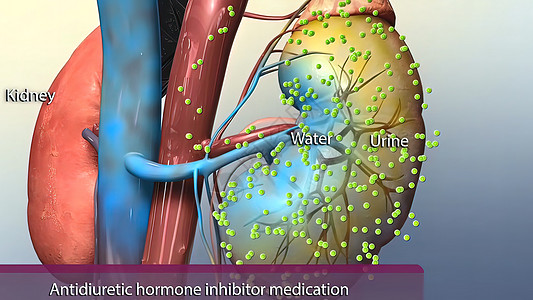 抗肾二尿性激素抑制剂药物图形科学计算机肌肉流量肾上腺素心血管解剖学静脉医学图片