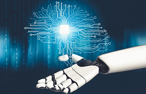 未来人工机器人人造智能概念的全新理论思考世界公司电子人人工智能算法挖掘界面研究开发3d图片