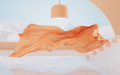 流波布 3D铸造窗帘布料织物涟漪丝绸棉布波纹辉光柔软度纺织品图片