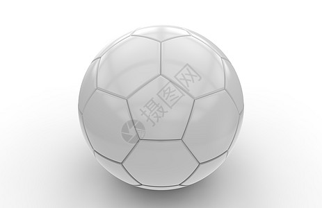 白足球球; 3D图片