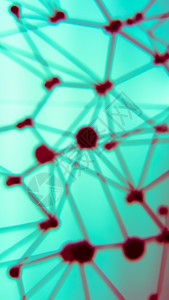 球体网络连接的模糊背景科学粒子技术蓝色矩阵化学金属商业细胞多边形图片