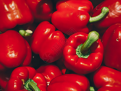 甜椒作为健康有机食品背景 农贸市场新鲜蔬菜 饮食和农业食品假期生态农民花园市场园艺展示收成营养图片