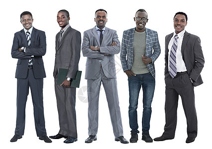 领导者站在他商业团队的面前 在全面成长中站着男性职业领导商务企业家成人工作套装男人教育图片