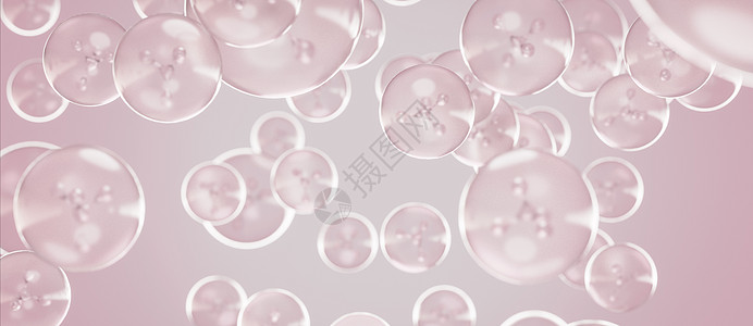 含液体气泡 水底液体泡沫中的分子 3D投影器和三氟化物的溶液图片