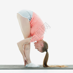 现代健身妇女做伸展运动肌肉锻炼女性身体力量姿势活动瑜伽脊柱训练练习运动员图片
