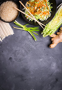 亚洲烹饪素材草本植物洋葱面条博客筷子横幅乡村桌子饮食咖啡店图片