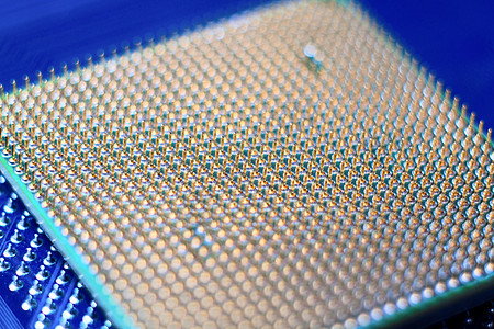 硅片芯片 cpu 显示正在上升的针数据半导体宏观技术晶体管处理器力量硬件编程电路图片
