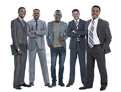 领导者站在他商业团队的面前 在全面成长中站着公司生意人男性人士同事成功跨国老板工作商务图片
