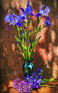 春花的罗马花束作品鲜花墙纸植物卡片风格花瓶明信片花朵花园背景图片