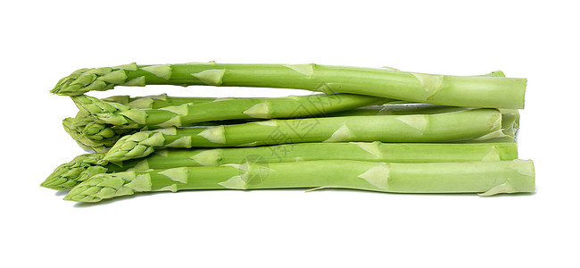 白色孤立背景上的一串新鲜生生的树脂美食家收成细绳营养季节绿色蔬菜食物饮食烹饪图片