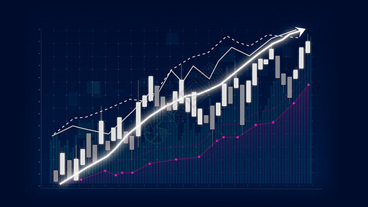 暗示图表中的业务增长概念显示营销销售利润生长战略动画片3d库存投资报告利润商业进步图片