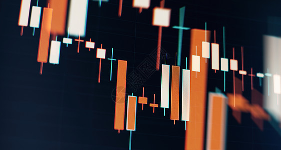 金融图表不断增长的黑暗背景下的金融统计分析 库存分析 价格图表栏数字世界办公室蜡烛交换经济利润蓝色商业密码背景图片