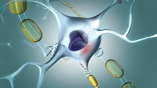 神经中质物质 一种释放在神经中的化学物质医疗基因智力医学树突思维电脉冲风暴核子原子图片