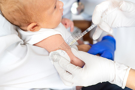 给婴儿接种疫苗 在手臂上注射 有选择的焦点儿科治疗肌肉护士免疫孩子女孩卫生横幅童年图片