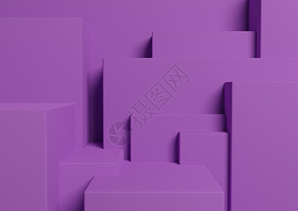 明亮的紫色 紫色 3D 渲染产品展示台或站立简单 最小 抽象 不对称背景或墙纸 用于产品摄影或广告城市剪影图片