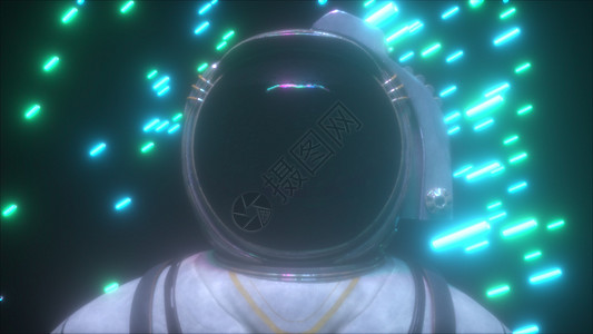 带发射线的宇航员孤独勘探3d外星人照明逆波游戏机器人小说辉光背景图片