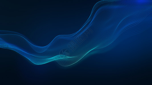 具有蓝色光线 公司 数字网络概念的电波技术背景摘要材料图片