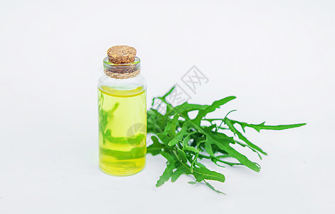 在小瓶子里放花油 有选择的焦点草本植物按摩叶子头发治疗饮食沙拉木板温泉蔬菜图片