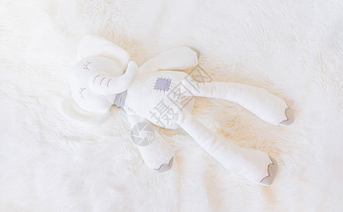 小玩具在睡觉 有选择的专注新生童年乐趣横幅幸福女孩男生婴儿快乐孩子图片
