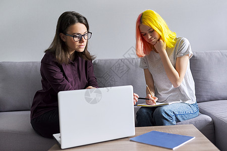 女教师个别教大专生学生微笑会议教学女士电脑家教学费女孩桌子教育图片