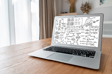 计算机屏幕上的数学方程式和摩式公式Name办公室软件商务老师代数学习职场学生展示时间图片