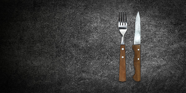叉刀木头饮食用具桌子食物厨房午餐餐具便利餐厅图片