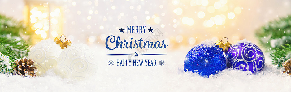 圣诞背景和美丽的装饰 新年 有选择的焦点玩具假期季节蓝色锥体边界木头风格装饰品云杉图片