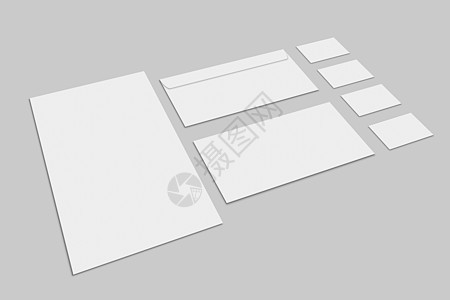 灰色背景的空白文具和公司身份套装 品牌化模版橡皮手机推介会卡片命令文件夹统治者活页剪刀打印图片