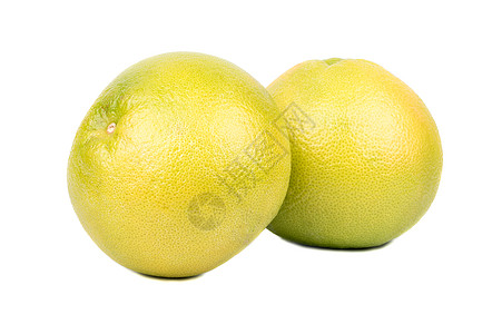 两颗果子奥罗布兰哥杂交种白色情调黄色食物绿色柚子圆形果汁异国图片