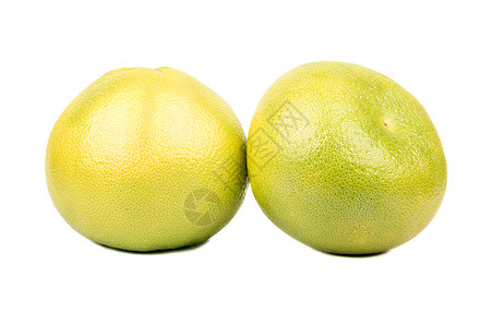 两颗果子奥罗布兰哥圆形情调杂交种柚子食物绿色果汁热带异国黄色图片