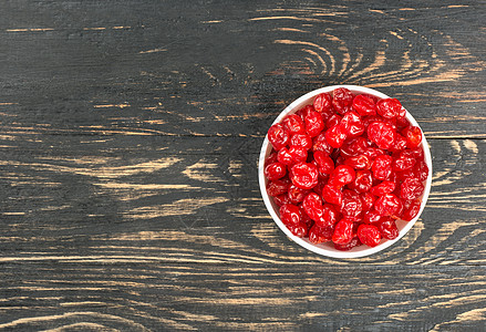 碗中的干樱桃宏观烹饪美食小吃团体红色食物甜点桌子营养图片