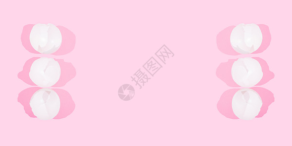 有创意的快乐复活节 食品卡 蛋白壳 在粉红色背景魔法卡片裂缝生活作品乐趣艺术椭圆形高架传统图片