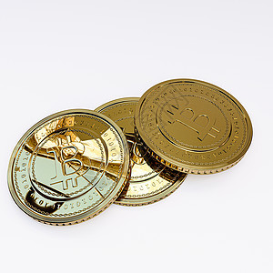 白背景上孤立的比特币银行贸易插图交换现金技术网络金融商业硬币图片