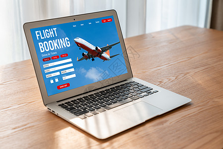 在线航班预订网站提供现代订票系统 n旅游人士游客商务服务商业运输电脑航空公司男人图片