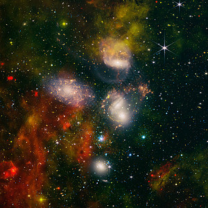 银河和光 外太空的行星 恒星和星系展现太空探索之美 这张图片的元素由 NASA 提供星座彗星星云黑色天空天文学紫色天体科学螺旋图片