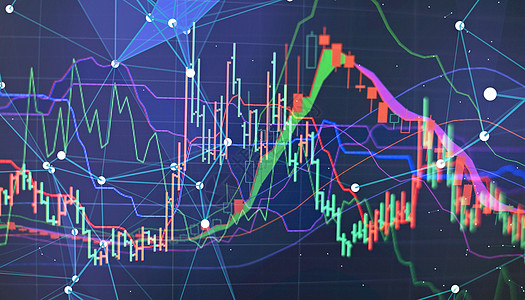 显示器上的财务数据 包括市场分析 条形图 图表 财务数据 抽象的发光外汇图表界面壁纸 投资 贸易 股票 金融经济营销统计纽带经纪图片