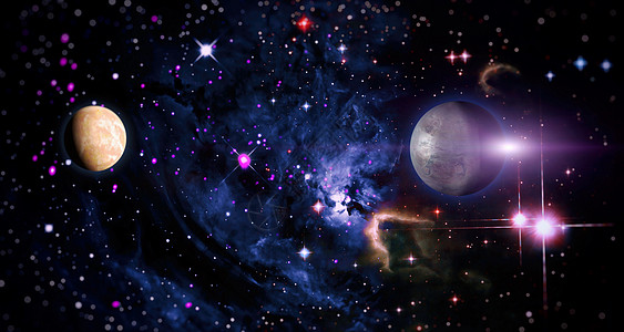 宇宙概念背景 宇宙中无限星域空间的一小部分 美国国家航空航天局提供的这张图片的元素天文学行星蓝色螺旋场地星星星际望远镜彗星轨道图片
