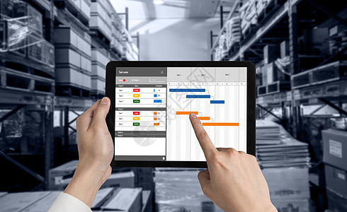 用于现代商业项目管理的项目规划软件成果职场规划师日历仓库桌子制造业监视器程序经理图片
