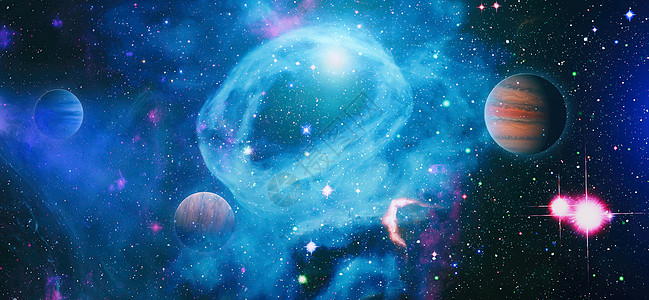 宇宙概念背景 宇宙中无限星域空间的一小部分 美国国家航空航天局提供的这张图片的元素轨道乳白色螺旋天空科学星云场地小说行星星座图片