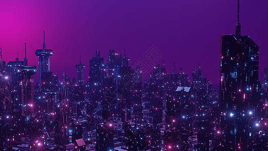 现代未来城市概念 3d 使图片