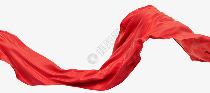 红波布 3D的交接丝绸旗帜海浪织物布料纺织品庆典波纹液体折叠图片