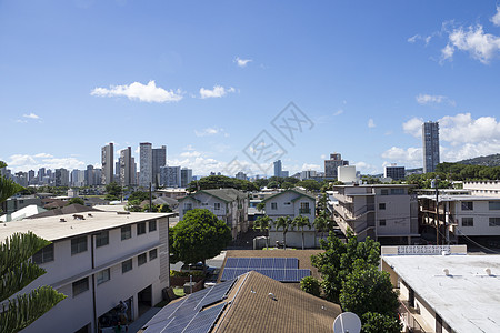 在火奴鲁鲁的Kapahulu镇 有住宅 公寓和Tantalus山图片