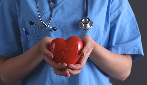 心结心脏的听诊器医生 在灰色背景上被孤立专家药品成人从业者心脏病学医院外科考试女士卫生图片